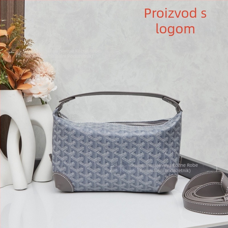 Kožna neseser za kozmetiku za putovanja, uzorak s literama, podstava od platna, cross-body dizajn, unisex