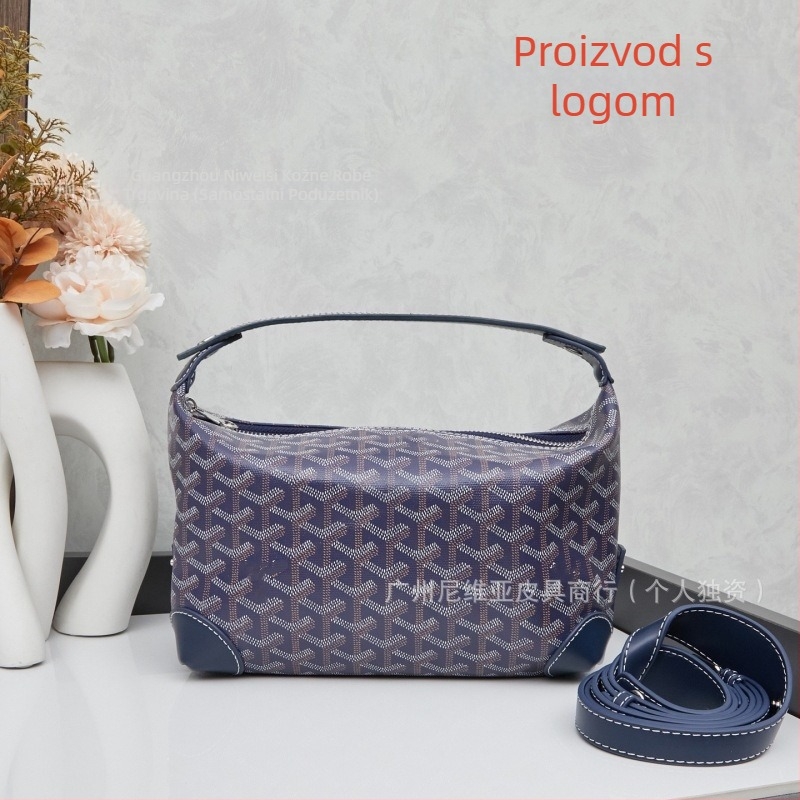 Kožna neseser za kozmetiku za putovanja, uzorak s literama, podstava od platna, cross-body dizajn, unisex