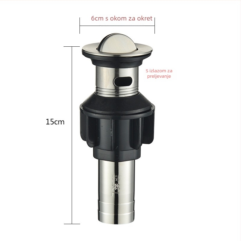 Odvod za umivaonik s protiv mirisa – PVC, model WD-XS171-20, nominalni tlak 1, radna temperatura 60°C, izravna montaža