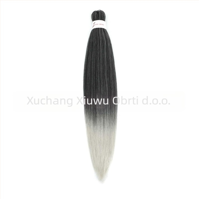 Egzotična EZ ručno tkana perika s dugom ravnom kosom od domaćeg svilenog materijala