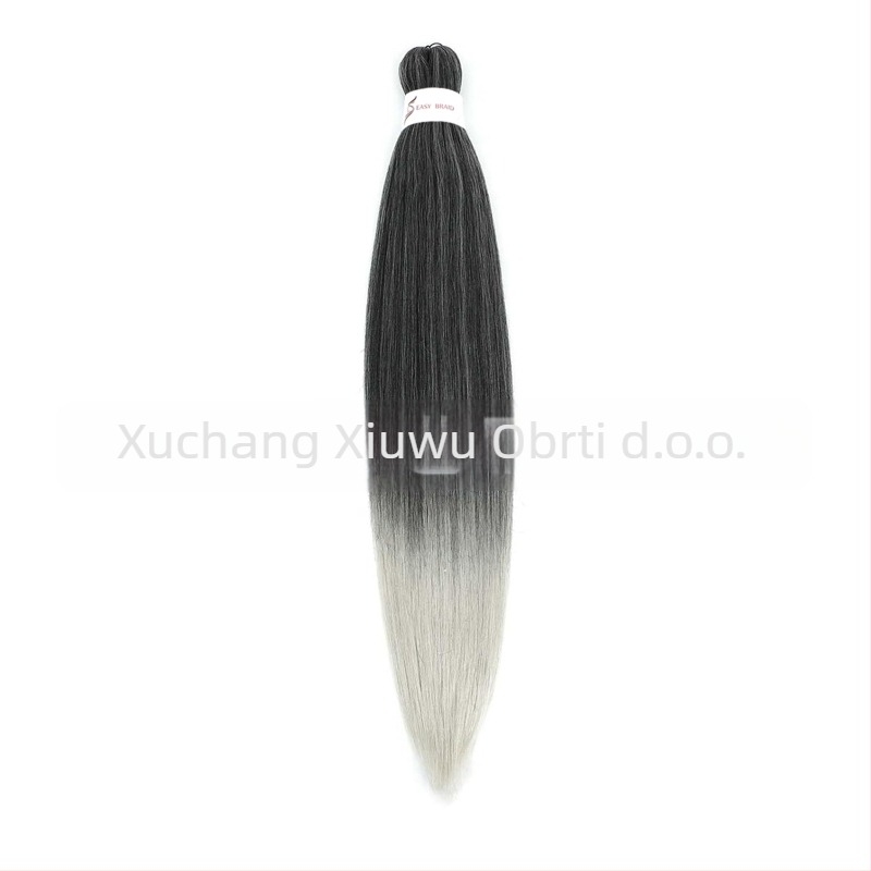 Egzotična EZ ručno tkana perika s dugom ravnom kosom od domaćeg svilenog materijala