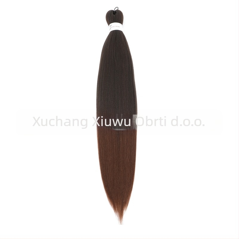 Egzotična EZ ručno tkana perika s dugom ravnom kosom od domaćeg svilenog materijala