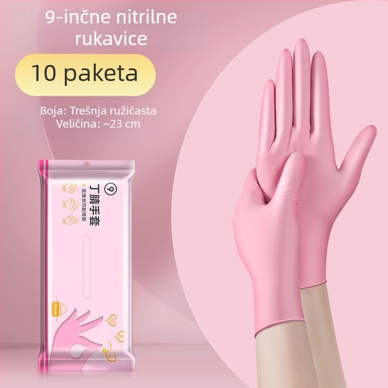 Jednokratne rukavice za pranje posuđa – lateks, standardna debljina, duljina 28 cm, marka Qiaofeng