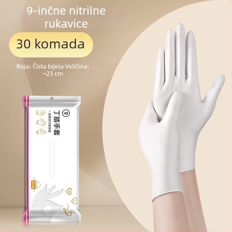 Jednokratne rukavice za pranje posuđa – lateks, standardna debljina, duljina 28 cm, marka Qiaofeng