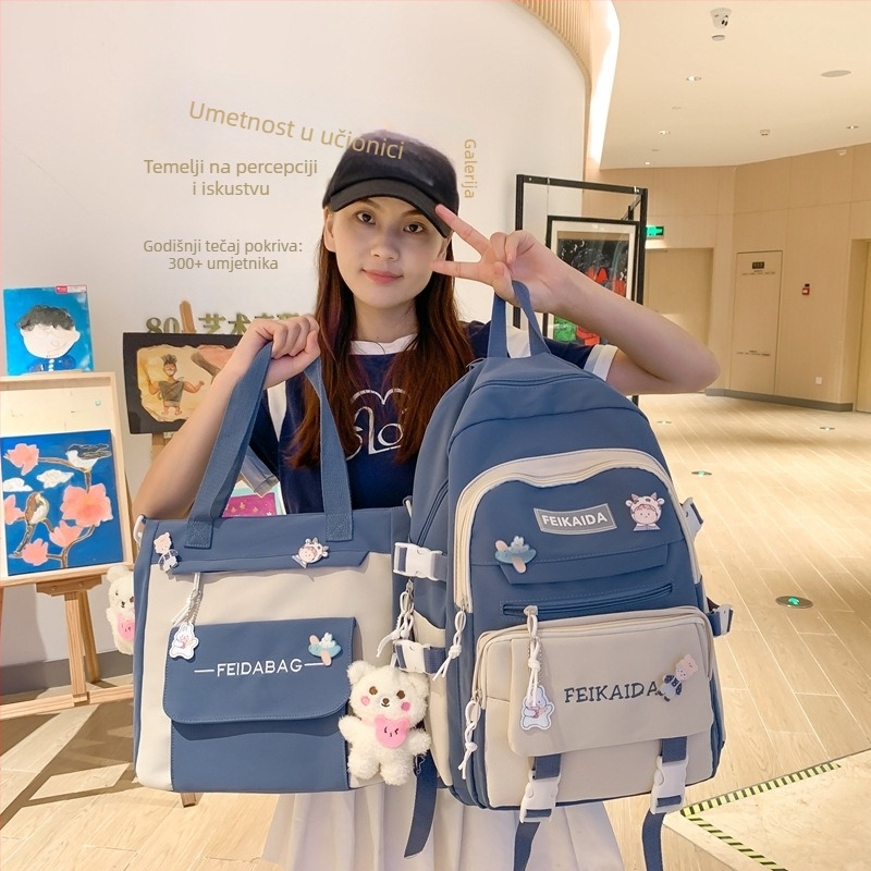 Unisex školska torba od najlona, kapacitet 20–35 L, jednostavan dizajn