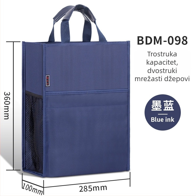 Beiduome Oxford tkanine Dokument torba sa Zipom, dvostruka konferencijska torba, Paper Brick stil