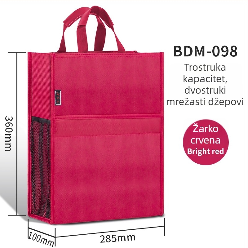 Beiduome Oxford tkanine Dokument torba sa Zipom, dvostruka konferencijska torba, Paper Brick stil