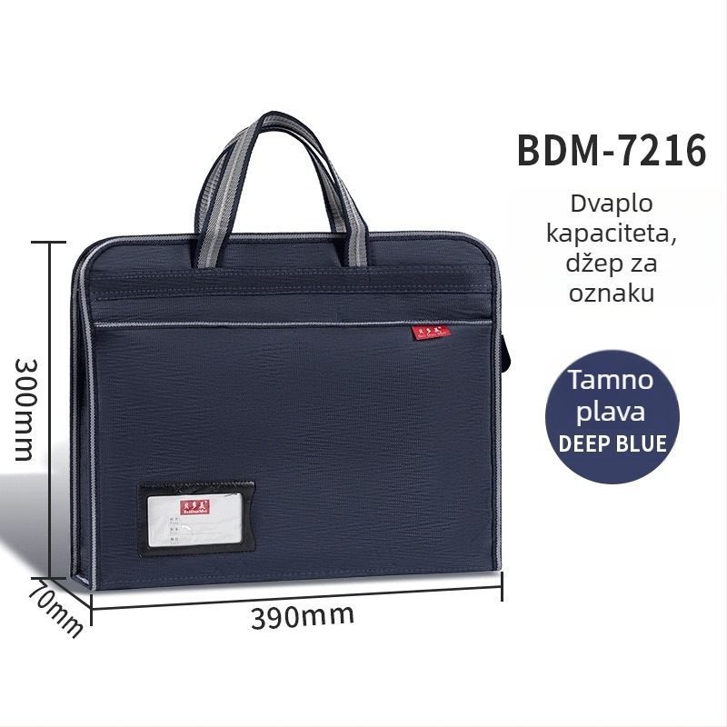 Beiduome Oxford tkanine Dokument torba sa Zipom, dvostruka konferencijska torba, Paper Brick stil