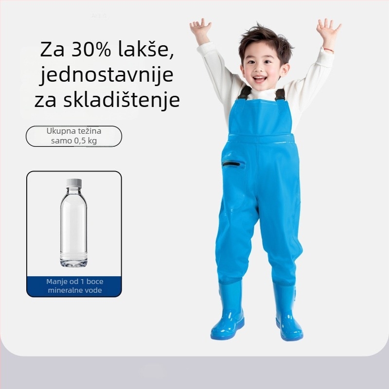 Dječji ultra lagani jednopartski brodski kombinezon, vodonepropusan i otporan na vjetar, unisex, za sve sezone, za plivanje, hodanje po vodi i ribolov