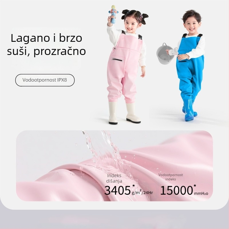 Dječji ultra lagani jednopartski brodski kombinezon, vodonepropusan i otporan na vjetar, unisex, za sve sezone, za plivanje, hodanje po vodi i ribolov