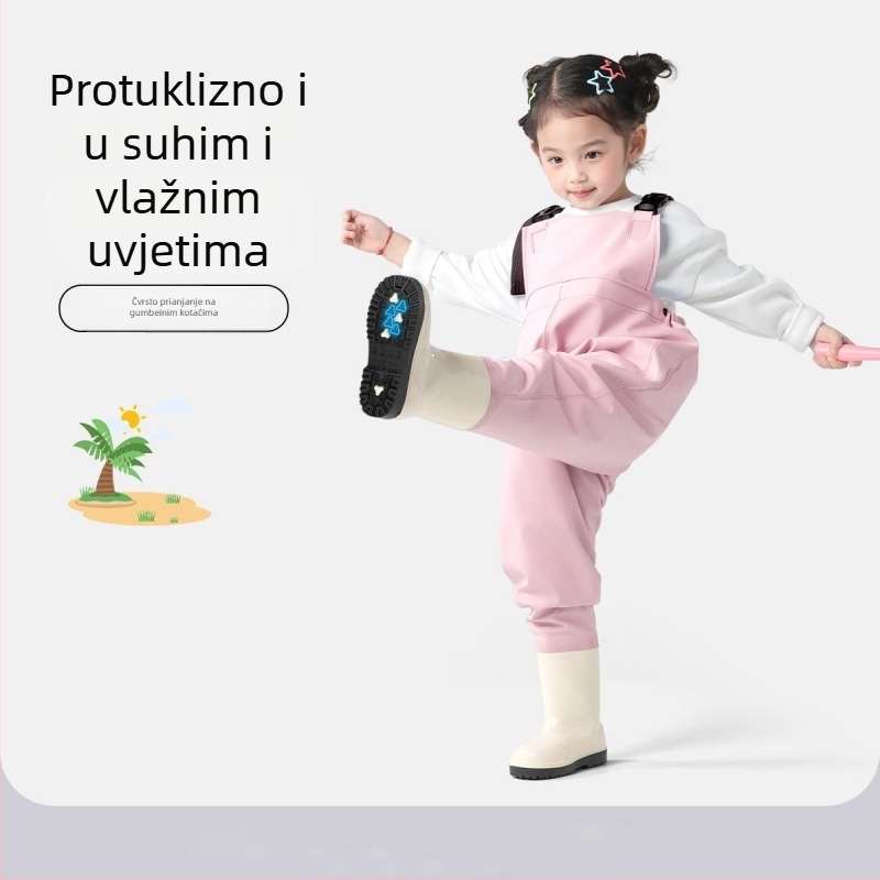 Dječji ultra lagani jednopartski brodski kombinezon, vodonepropusan i otporan na vjetar, unisex, za sve sezone, za plivanje, hodanje po vodi i ribolov