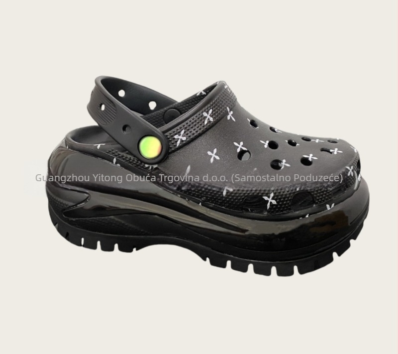 Ženske Baotou klompe s perforiranim gornjim dijelom od EVA, debela platforma, povećanje visine, proljeće 2025