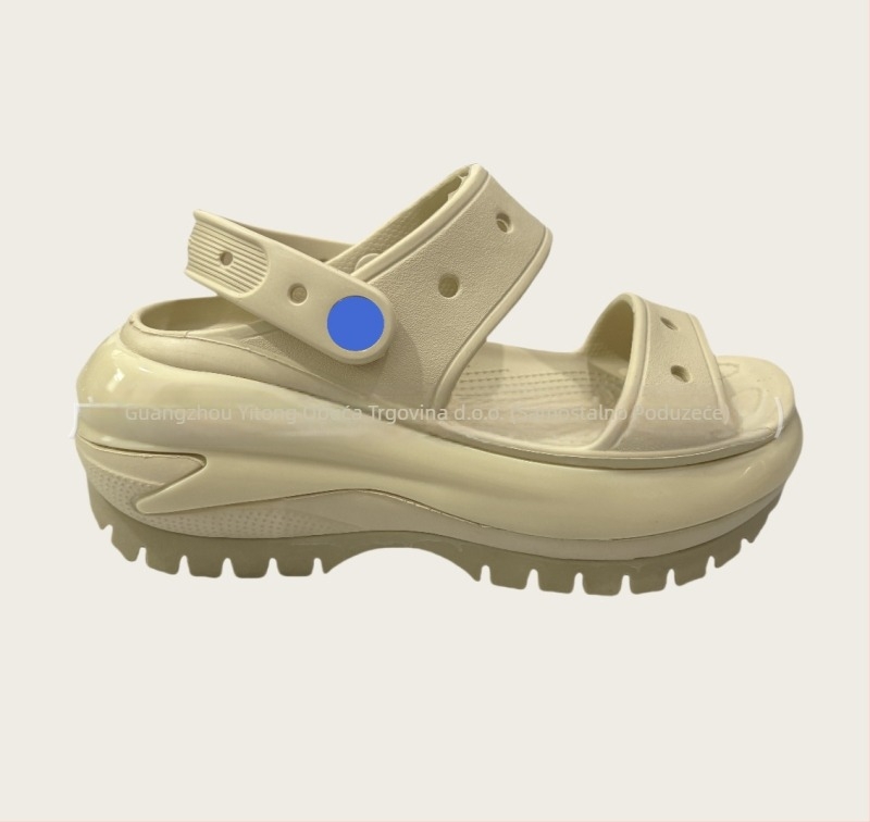 Ženske Baotou klompe s perforiranim gornjim dijelom od EVA, debela platforma, povećanje visine, proljeće 2025