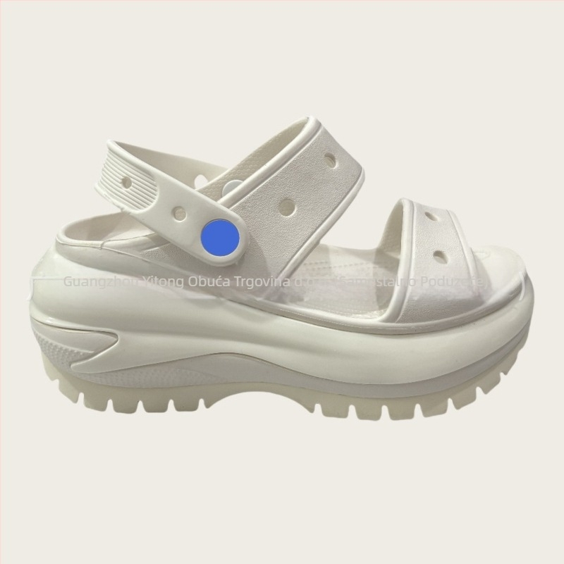 Ženske Baotou klompe s perforiranim gornjim dijelom od EVA, debela platforma, povećanje visine, proljeće 2025