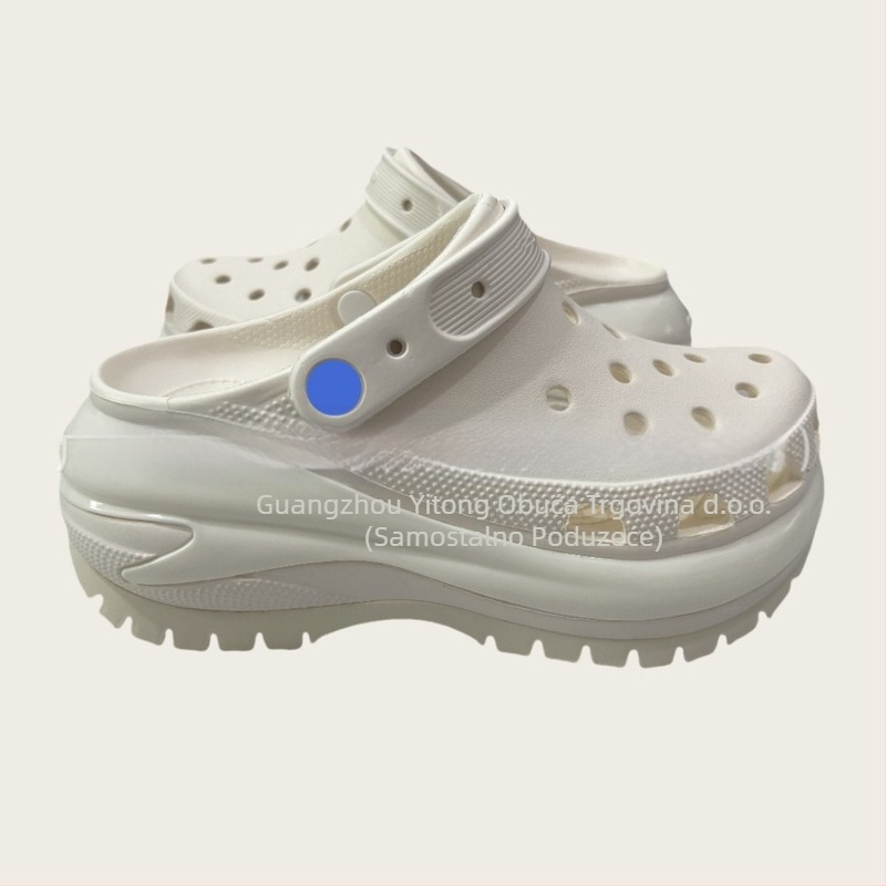 Ženske Baotou klompe s perforiranim gornjim dijelom od EVA, debela platforma, povećanje visine, proljeće 2025