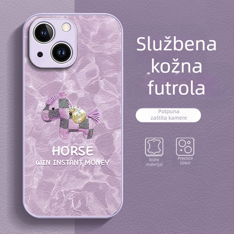 Zaštitna maska za telefon s kineskim stilom, TPU materijal, obojeni završetak, otpornost na pad, kompatibilan s iPhone 13 serijom i 14 Pro