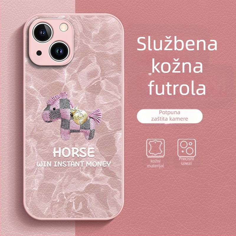Zaštitna maska za telefon s kineskim stilom, TPU materijal, obojeni završetak, otpornost na pad, kompatibilan s iPhone 13 serijom i 14 Pro