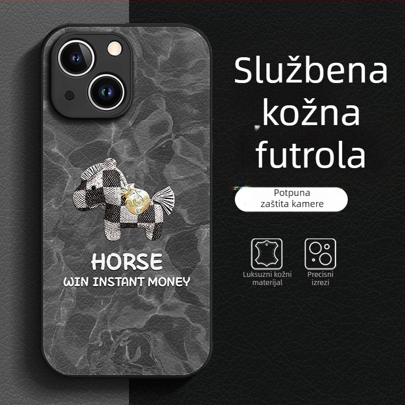 Zaštitna maska za telefon s kineskim stilom, TPU materijal, obojeni završetak, otpornost na pad, kompatibilan s iPhone 13 serijom i 14 Pro