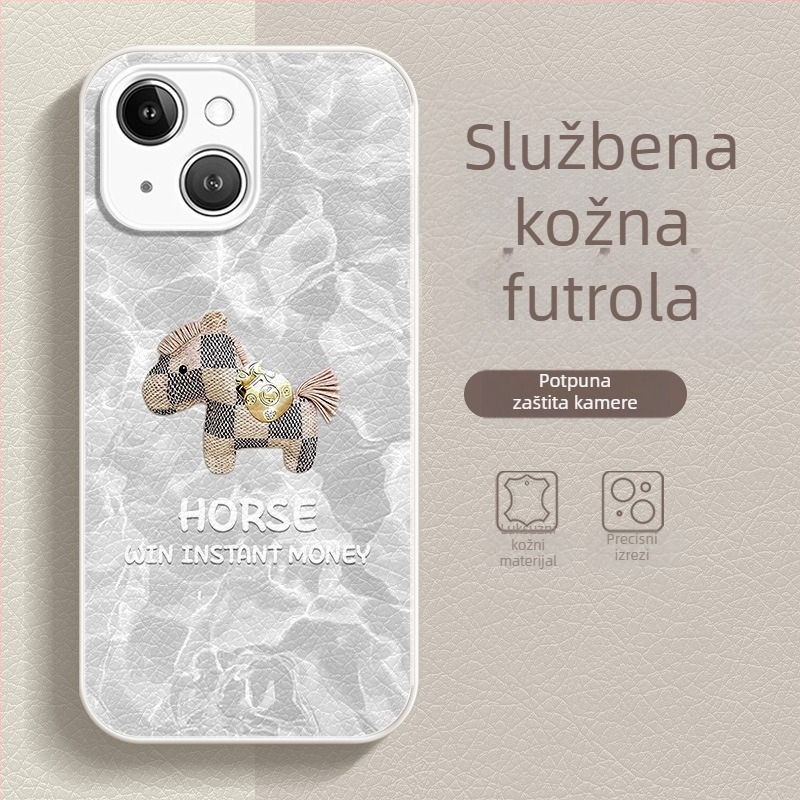 Zaštitna maska za telefon s kineskim stilom, TPU materijal, obojeni završetak, otpornost na pad, kompatibilan s iPhone 13 serijom i 14 Pro