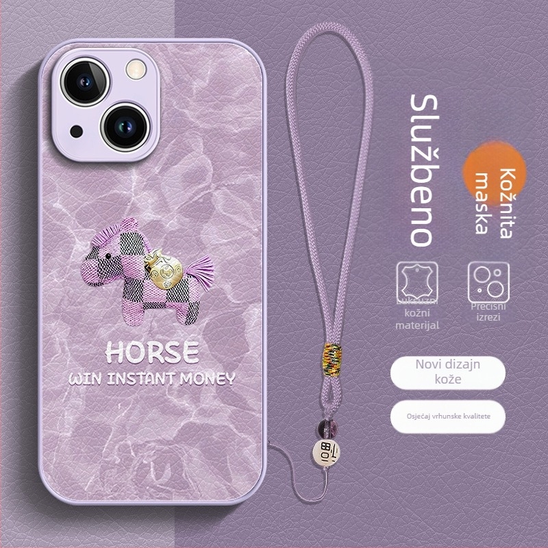 Zaštitna maska za telefon s kineskim stilom, TPU materijal, obojeni završetak, otpornost na pad, kompatibilan s iPhone 13 serijom i 14 Pro