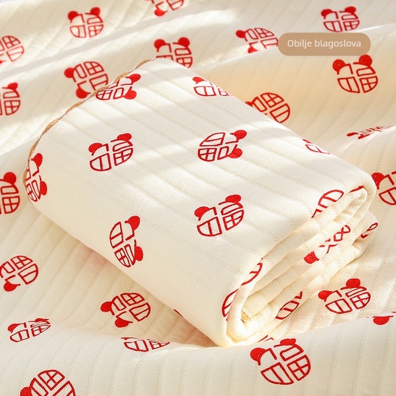 Beba pamuk zavoj za uvijanje – Crtani uzorak, 100% pamuk, za novorođenčad (0–12 mjeseci), pogodno za proljeće i jesen