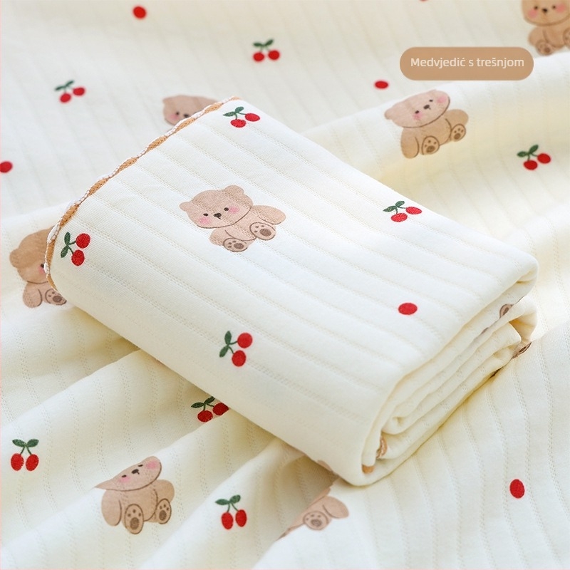 Beba pamuk zavoj za uvijanje – Crtani uzorak, 100% pamuk, za novorođenčad (0–12 mjeseci), pogodno za proljeće i jesen