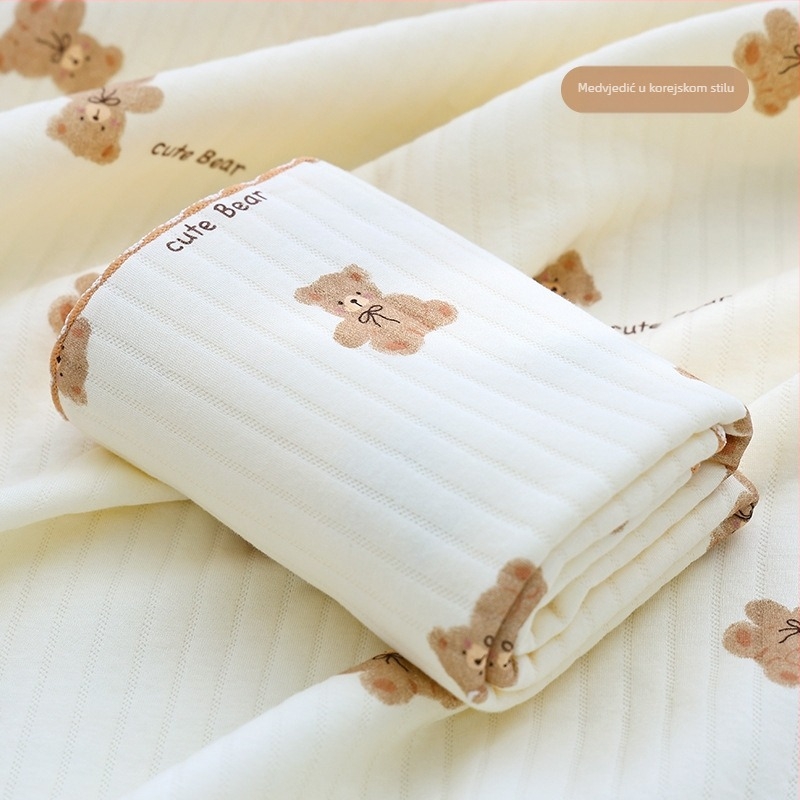 Beba pamuk zavoj za uvijanje – Crtani uzorak, 100% pamuk, za novorođenčad (0–12 mjeseci), pogodno za proljeće i jesen