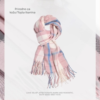 Šal s warp-knit pletenjem za zimu | podrijetlo Hangzhou | materijal: kemijska vlakna | brend: Vonnjeyy/Wanjin