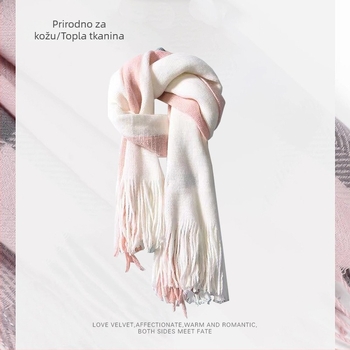 Šal s warp-knit pletenjem za zimu | podrijetlo Hangzhou | materijal: kemijska vlakna | brend: Vonnjeyy/Wanjin