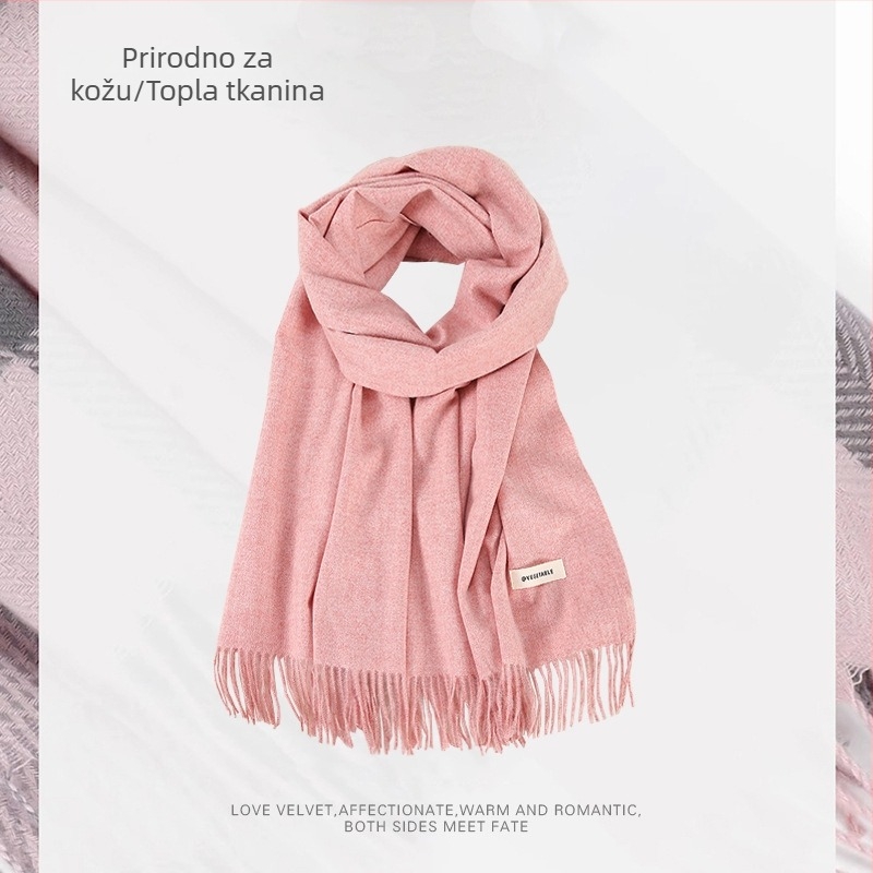 Šal s warp-knit pletenjem za zimu | podrijetlo Hangzhou | materijal: kemijska vlakna | brend: Vonnjeyy/Wanjin