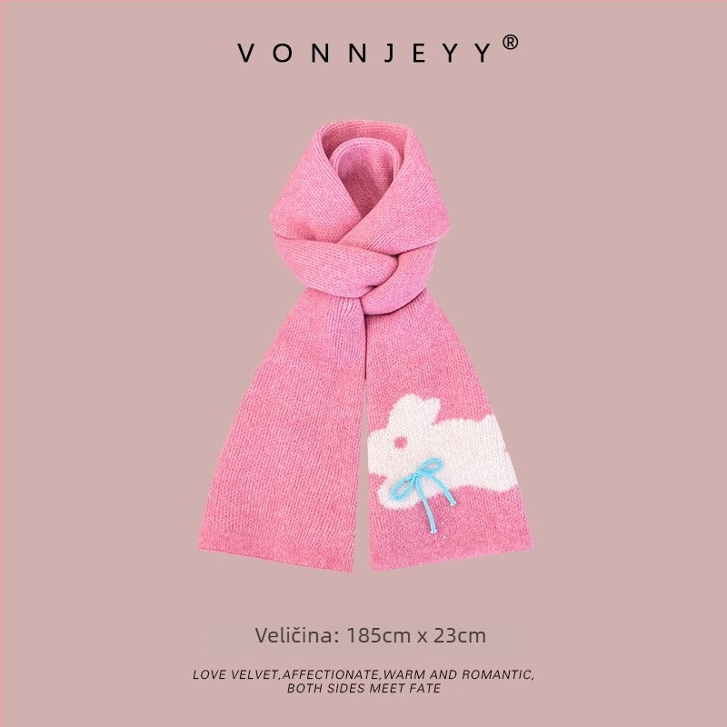 Šal s warp-knit pletenjem za zimu | podrijetlo Hangzhou | materijal: kemijska vlakna | brend: Vonnjeyy/Wanjin