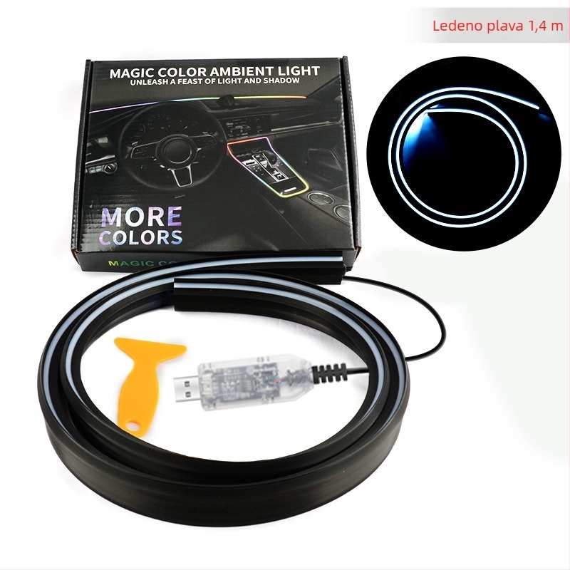 Ambijentalno LED svjetlo za prednje vjetrobransko staklo – akril, 13W, 5V, 0.8A