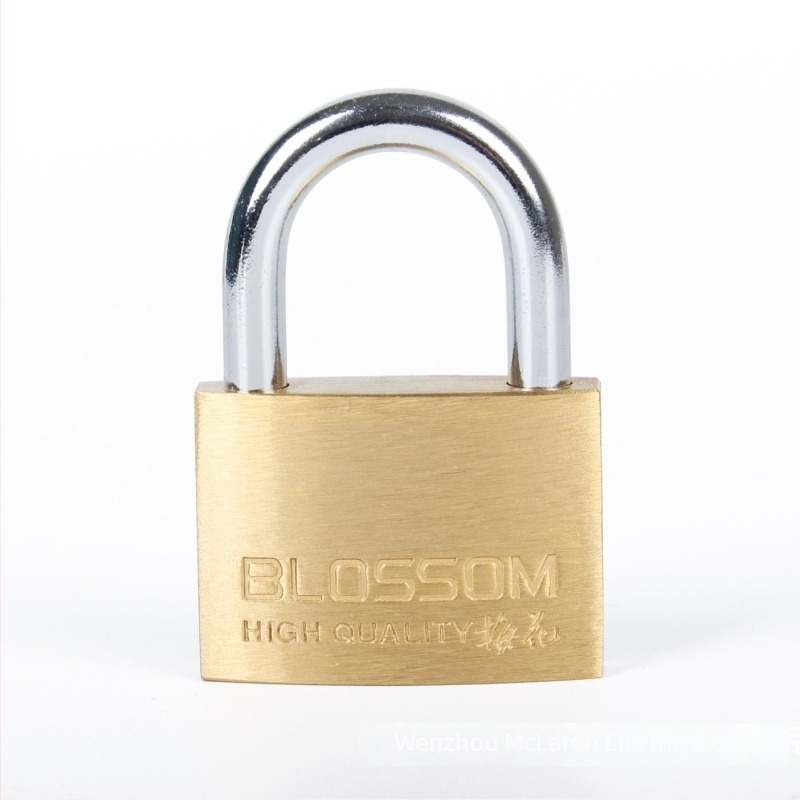 Plum Blossom Lock BC075 kućna brava od bakarnog legura, lukasto oblikovana – za ormariće, ladice, vrata i studentske domove