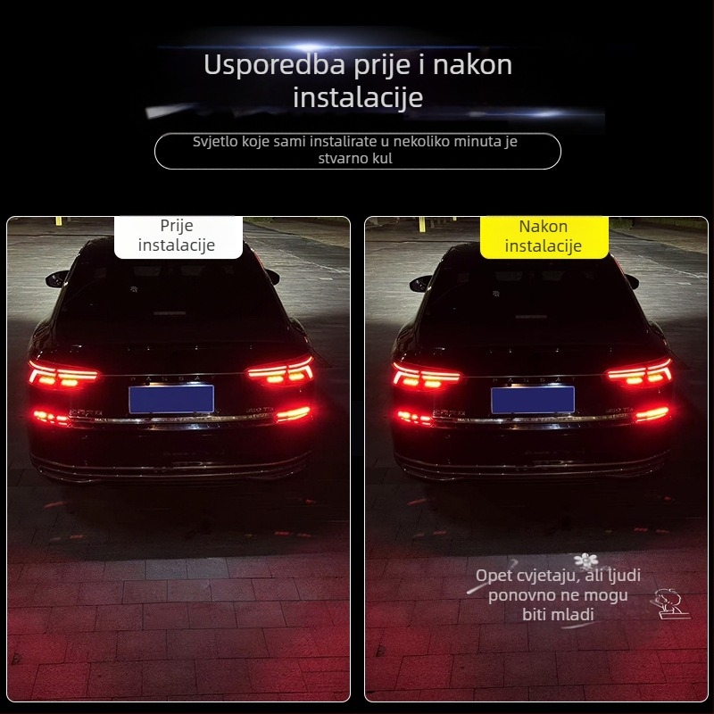 Serada VW projektor lampica za registracijsku pločicu — kompatibilno s vozilima Volkswagen