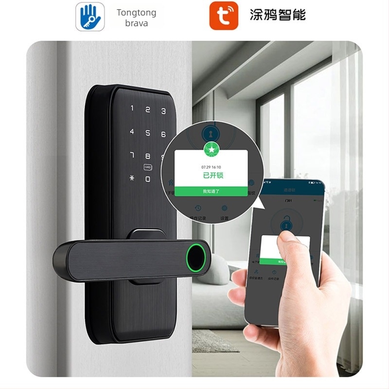 Pametni zaključavanje s otiskom prsta za unutarnje drvene vrata – model M1, kapacitet otisaka 100, brzina skeniranja <0,01 s, radna temperatura -20°C do 60°C, radni vijek 500 000 ciklusa