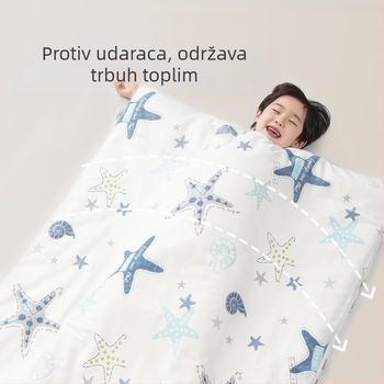 Dječji prekrivač za sve sezone, deblji za prevenciju prehlade, srednji–veliki, jesen-zima anti-kick prekrivač, 100% pamuk