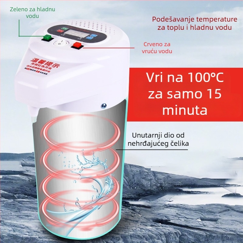 Kamionski 24V vodovodni dispenser s inteligentnim grijanim i čajnikom za šalice — ABS + nehrđajući čelik, prilagodljiva obrada
