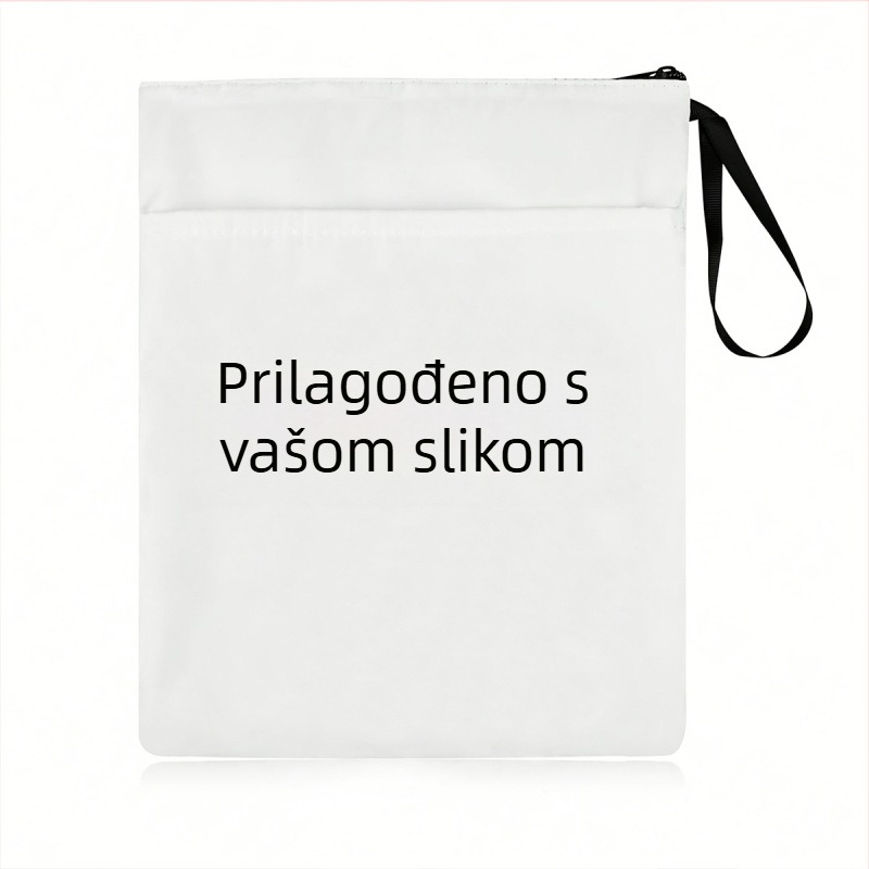 Knjiga s zatvaračem od poliester materijala, moguć tisk logotipa, mogućnost prilagodbe, pogodna za poslovne darove