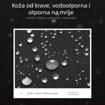 PU pregača bez rukava, otporna na ulje i mrlje, moderni minimalistički stil, jednobojna
