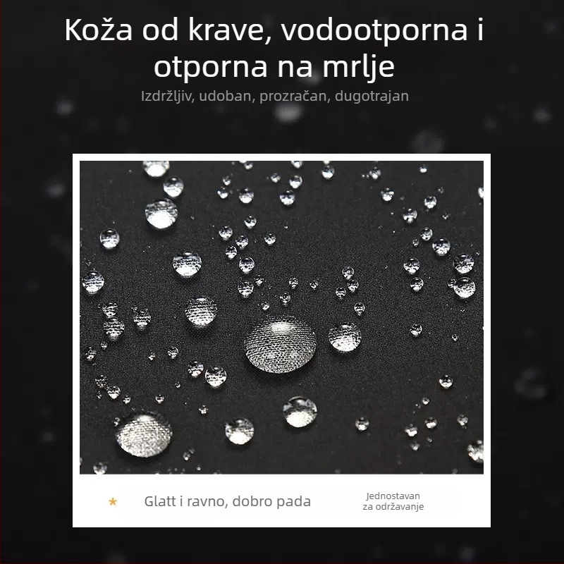 PU pregača bez rukava, otporna na ulje i mrlje, moderni minimalistički stil, jednobojna