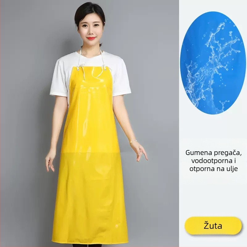 PU pregača bez rukava, otporna na ulje i mrlje, moderni minimalistički stil, jednobojna