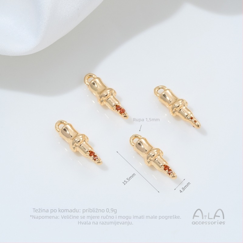 Privjesak – zaštita boje 14K zlata, legura s premazom srebra/pozlaćenim premazom, mačji uzorak, originalni dizajn, jesen 2025