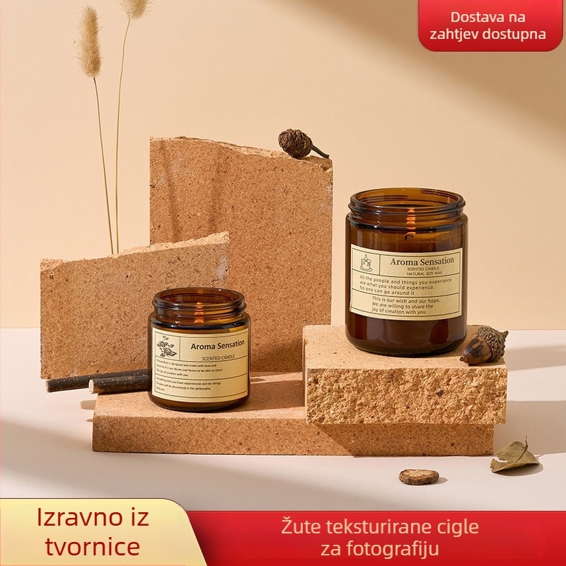Rekviziti za fotografiju s kamenom teksturom – nepravilni geometrijski blokovi za prikaz kozmetike i nakita, brend Light and Shadow Stars