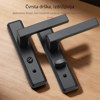 Brava za vrata s jednim jezičkom, željezna, model T0709, za vrata od aluminijskog legura, bez ključa