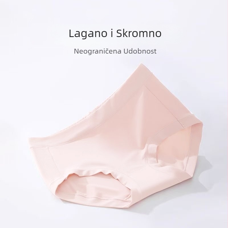 Ženske pamučne gaćice - prozračne, oblikovanje trbuha, antibakterijske; srednje visoki pojas; pleteni materijal; podstava u predjelu prepona 80–90% regenerirane celulozne vlaknine; 90–95% pamuk