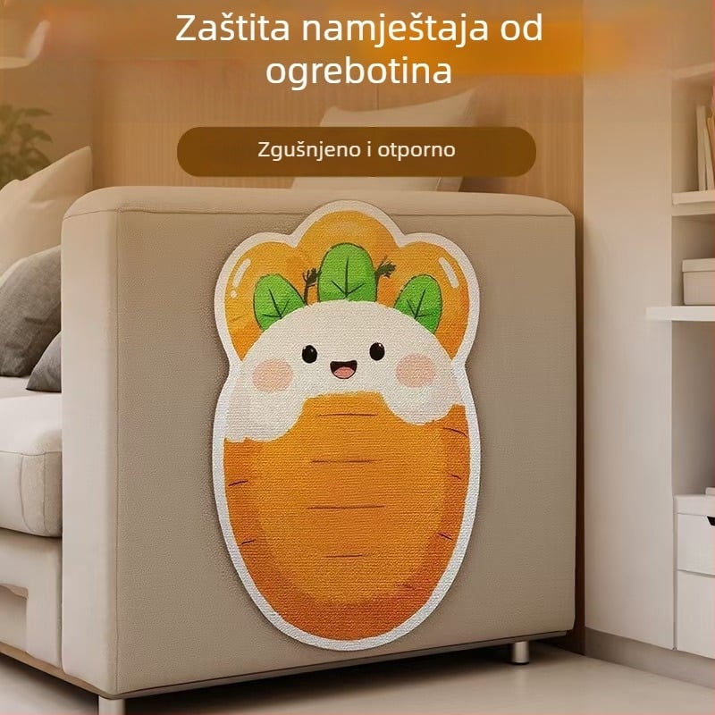 Daska za penjanje mačke u karikaturalnom dizajnu, zaštita kauča od filca, otporna na habanje, višenamjenska zidna naljepnica, paket od 100 kom