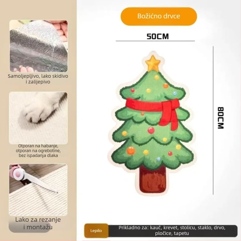 Daska za penjanje mačke u karikaturalnom dizajnu, zaštita kauča od filca, otporna na habanje, višenamjenska zidna naljepnica, paket od 100 kom