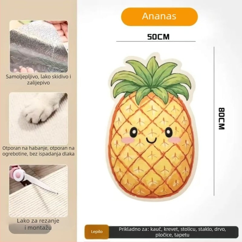 Daska za penjanje mačke u karikaturalnom dizajnu, zaštita kauča od filca, otporna na habanje, višenamjenska zidna naljepnica, paket od 100 kom