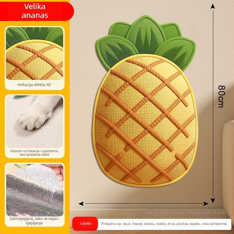 Daska za penjanje mačke u karikaturalnom dizajnu, zaštita kauča od filca, otporna na habanje, višenamjenska zidna naljepnica, paket od 100 kom