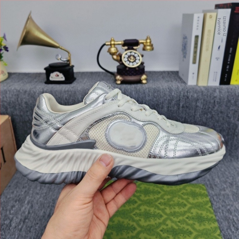 Unisex casual tenisice s povećanom visinom potplata, kožnato-mrežasti gornji dio, vezanje, valoviti dizajn